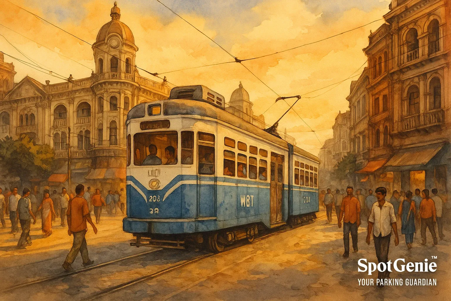 India’s Oldest Operating Electric Tram System - Kolkata Tram