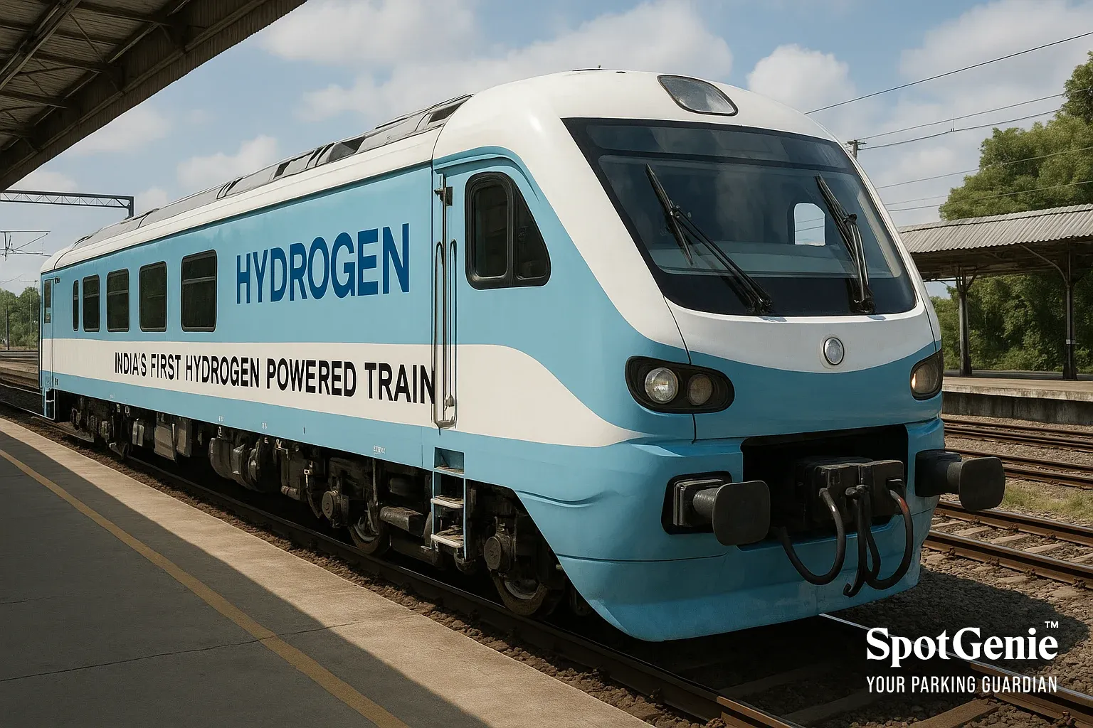 India’s First Hydrogen Train – Jind–Sonipat Route| SpotGenie
