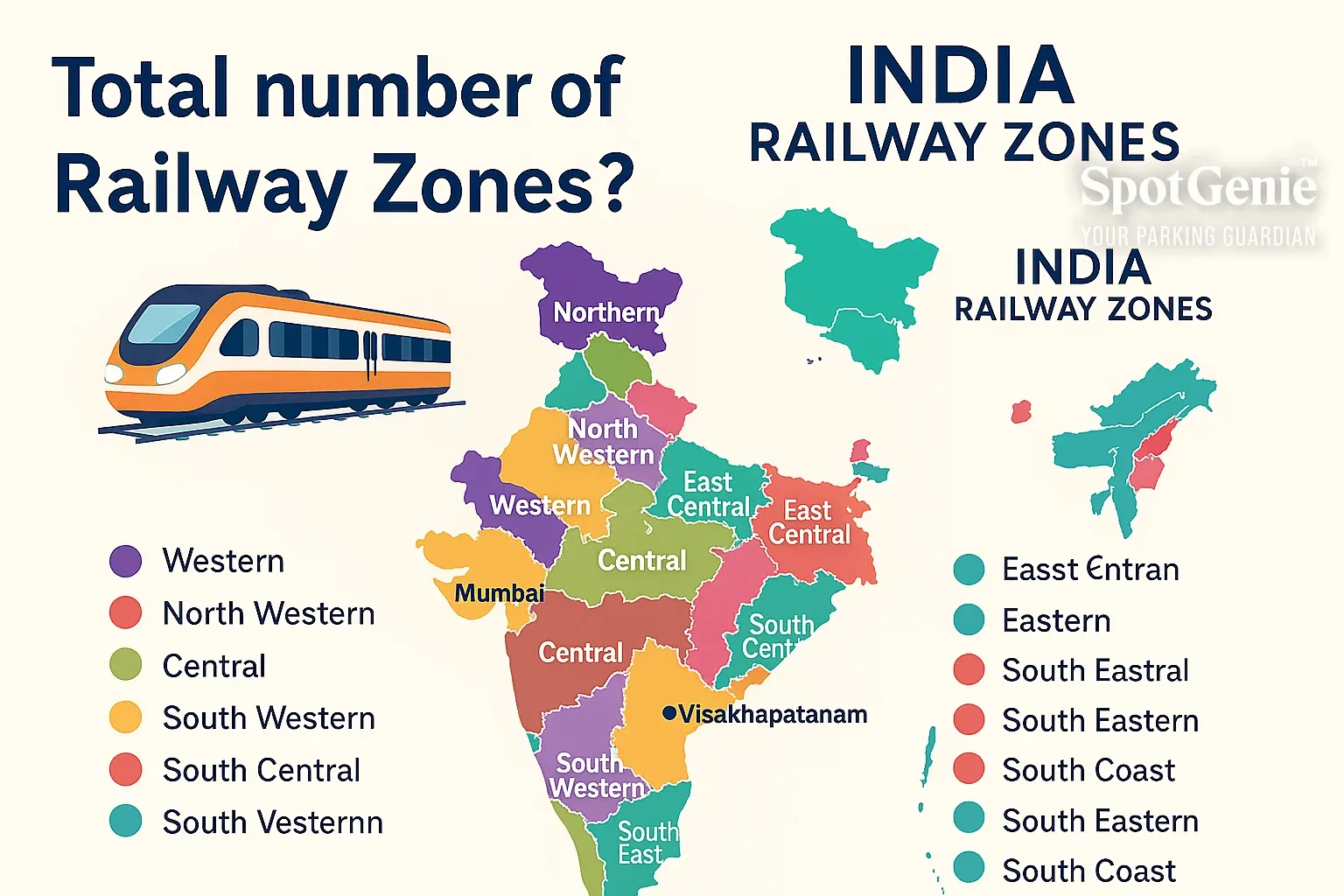How Many Railway Zones Are There in India (2025)?