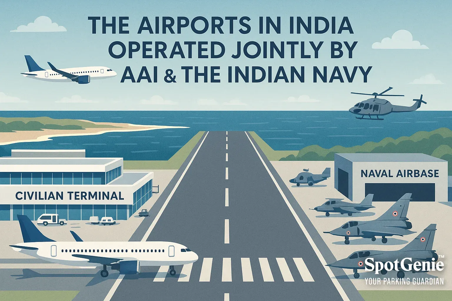 SpotGenie Fact - The Airports in India Operated Jointly by AAI & The Indian Navy