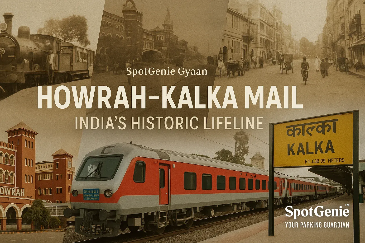 🚆 SpotGenie Gyaan: Howrah–Kalka Mail, India’s Historic Lifeline (Est. 1866)