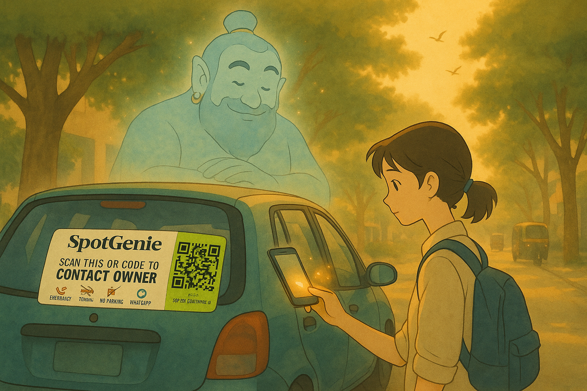 SpotGenie – Your Helping Genie for No Parking, Towing Alerts & Emergency Contact