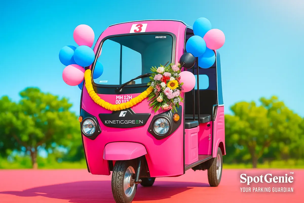 Maharashtra’s Pink E-Rickshaw