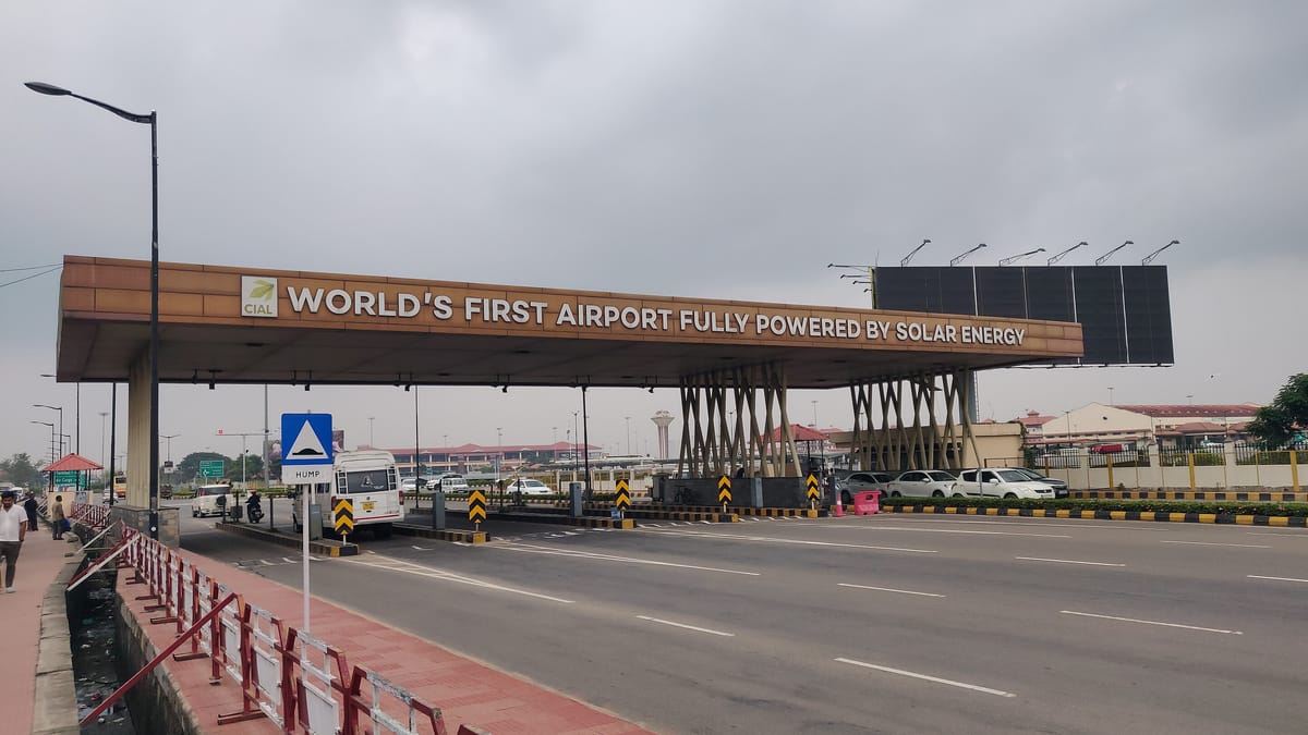 Solar-Powered Airport Gate