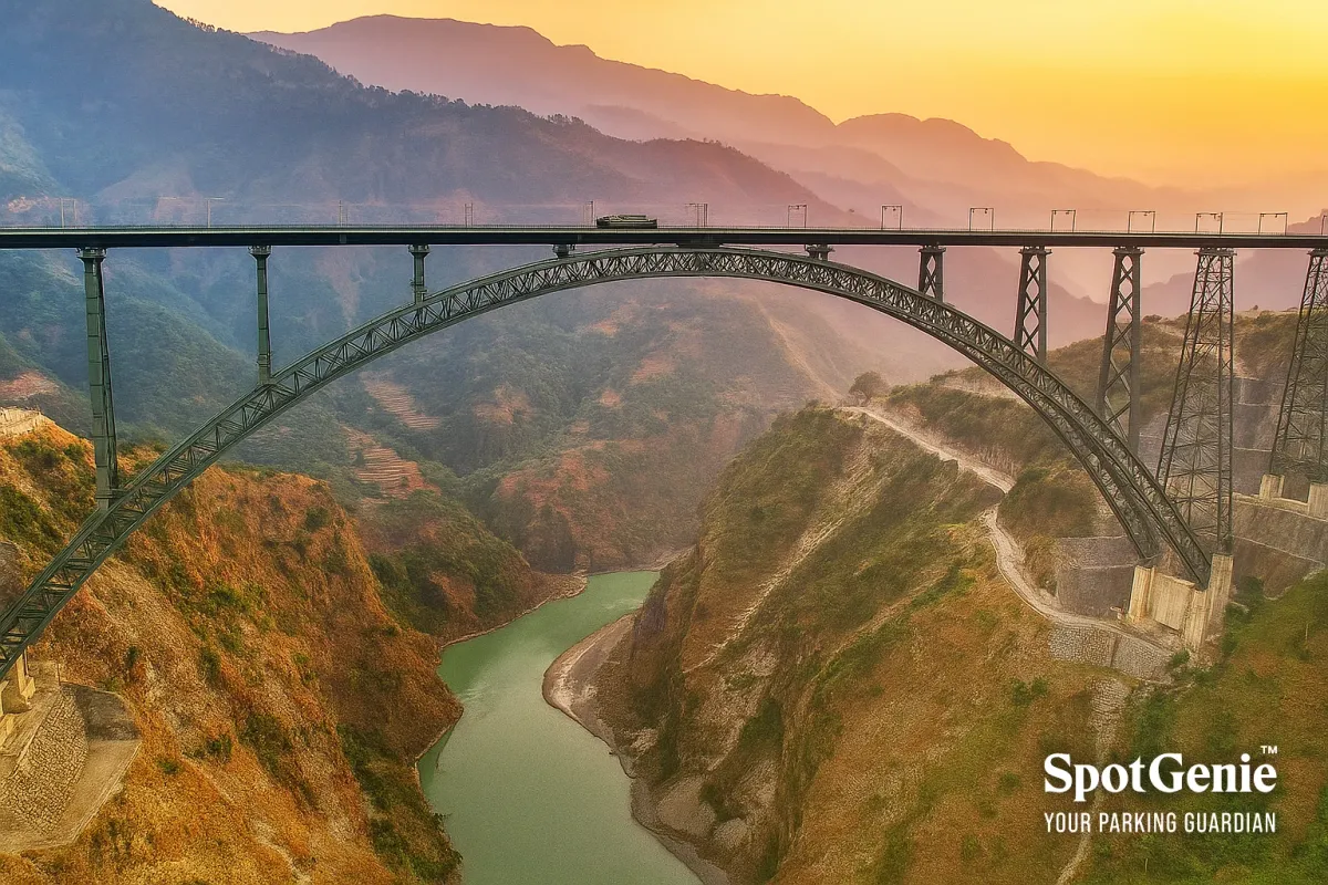 World’s highest railway arch bridge