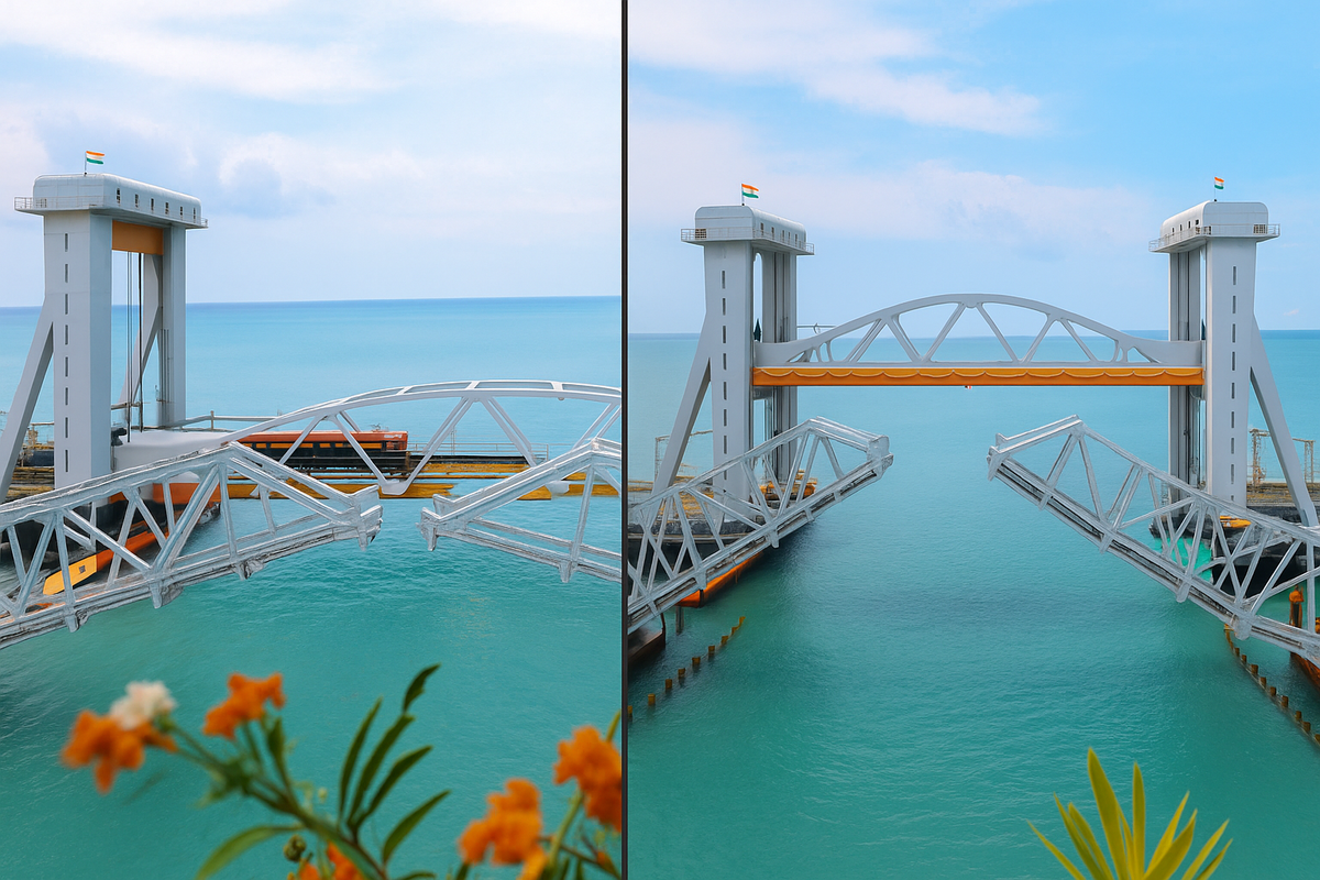 India’s First Vertical Lift Railway Bridge