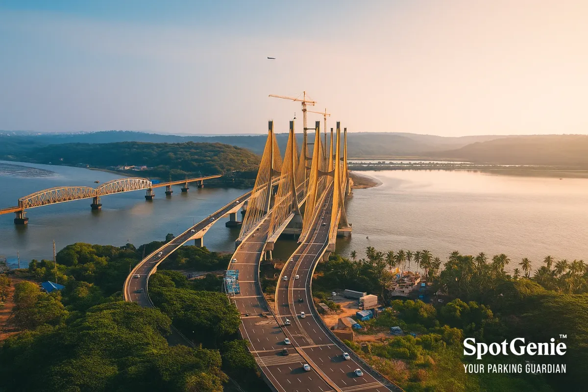 New Zuari Bridge, Goa – India’s Second-Longest Cable-Stayed Bridge | SpotGenie Fact