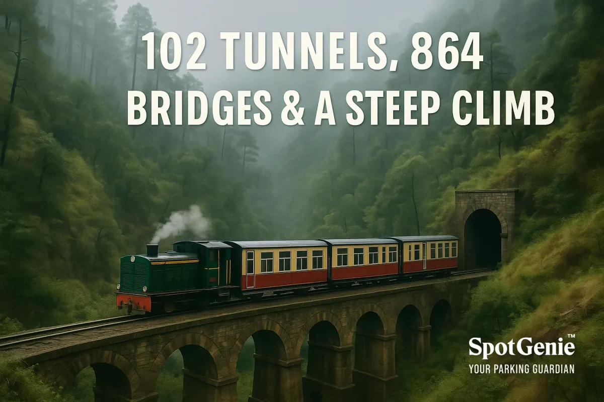 SpotGenie Fact: The Train Route with 102 Tunnels, 864 Bridges & a Steep Climb, Kalka–Shimla Toy Train