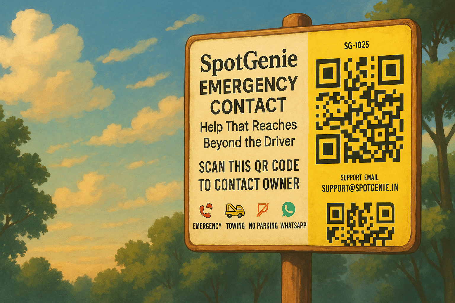 SpotGenie Emergency Contact: Critical Alerts, Privacy-Safe