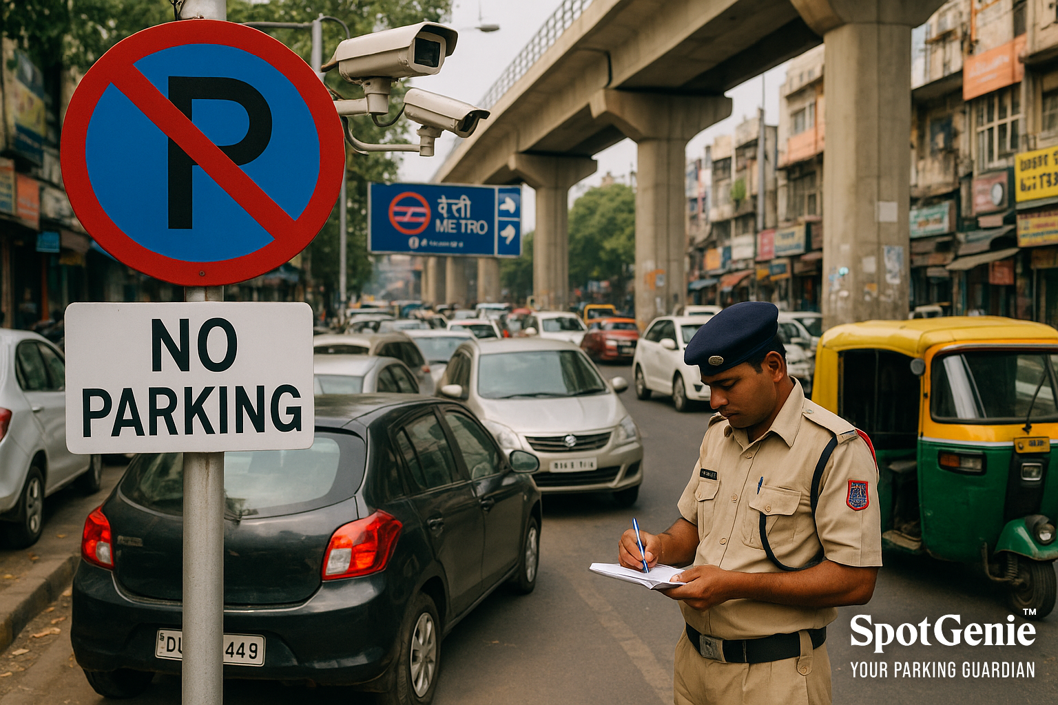 Which Indian City Issues the Most No-Parking Fines?