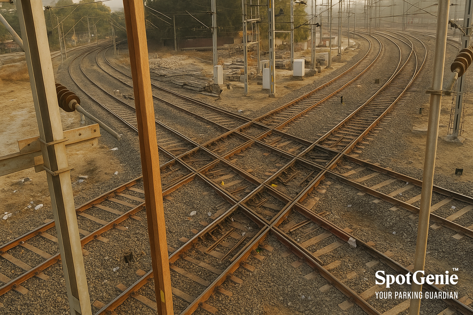 Double-Diamond Railway Crossing
