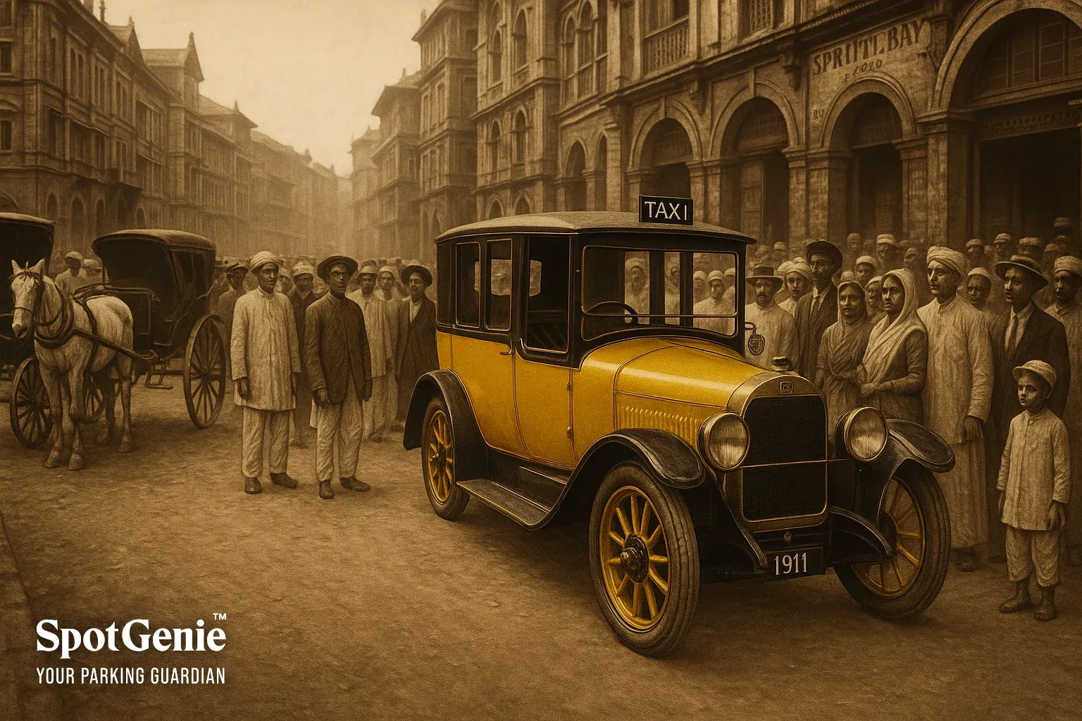 India’s First Taxi Service (1911)