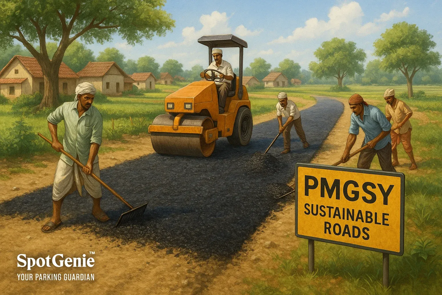 Rural roads using waste plastic under PMGSY
