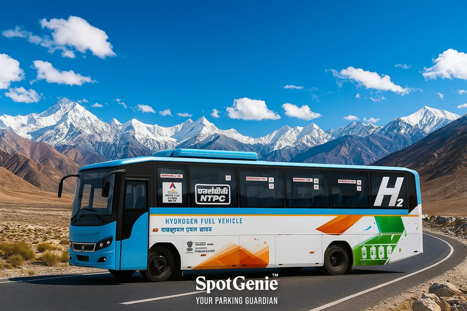 India’s First Hydrogen-Powered Buses at High Altitude