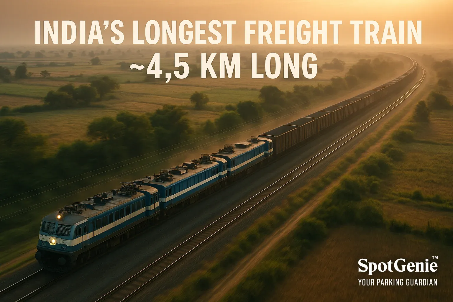 🧞‍♂️ SpotGenie Fact, Rudrastra: India’s Longest Freight Train (Trial Run)