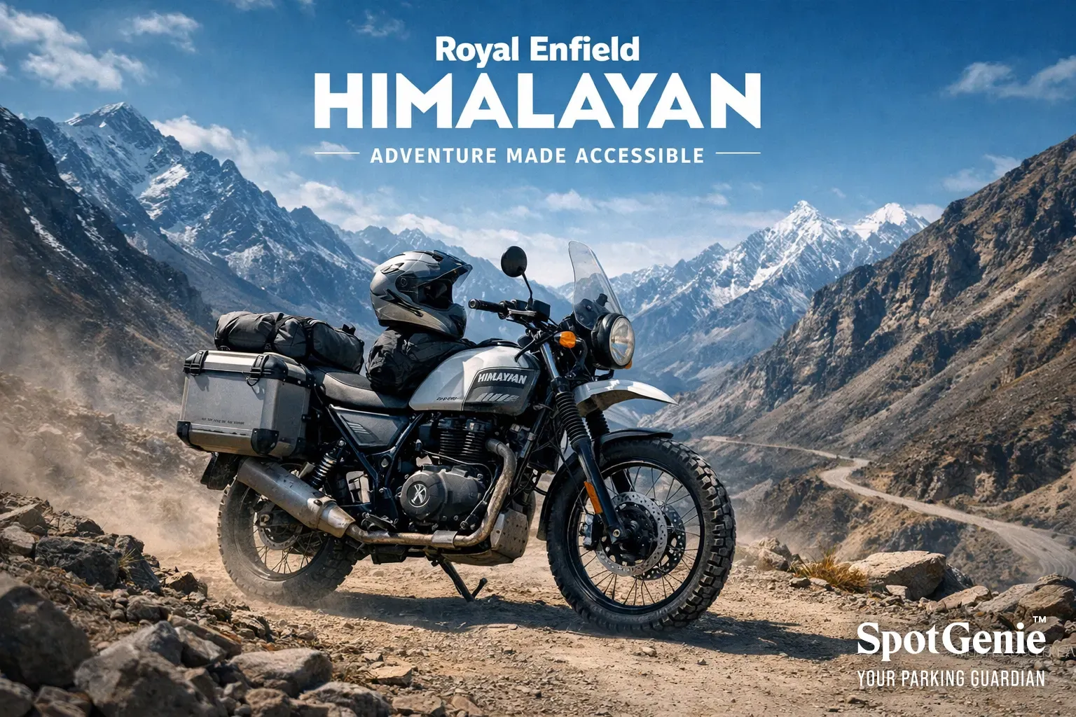 🏍️ SpotGenie Gyaan: Royal Enfield Himalayan, India’s Affordable Adventure Touring Revolution