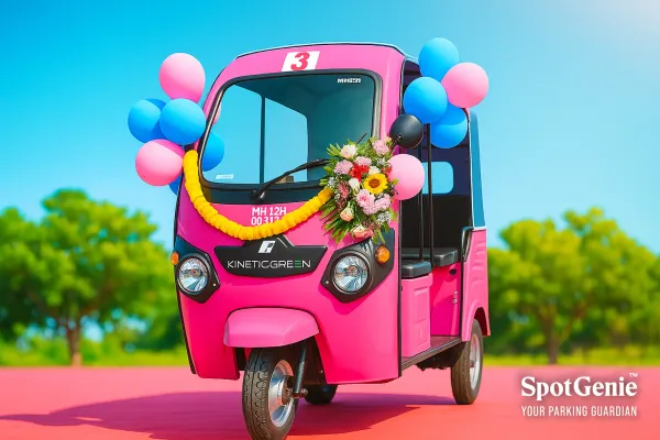 Maharashtra’s Pink E-Rickshaw
