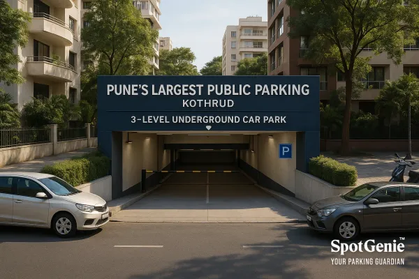 Pune’s new mega public parking facility in Kothrud