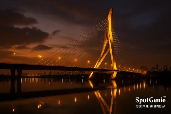 SpotGenie Fact: Signature Bridge (Delhi), India’s First Asymmetrical Cable-Stayed Bridge